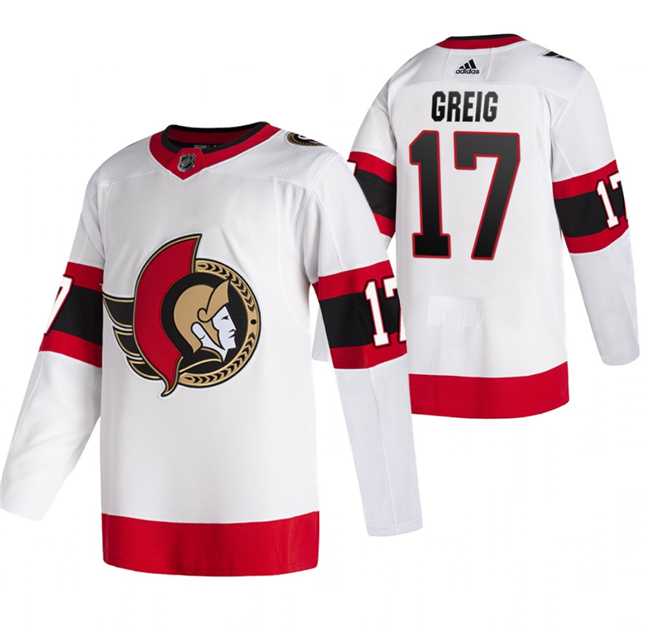 Men%27s Ottawa Senators #17 Zack MacEwen White Stitched Jersey->detroit red wings->NHL Jersey